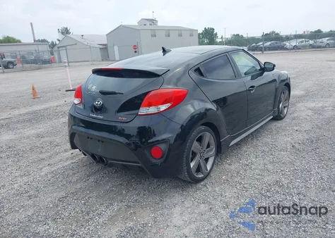 2015 Hyundai Veloster Turbo из США, поврежденный, VIN KMHTC6AE6FU229720